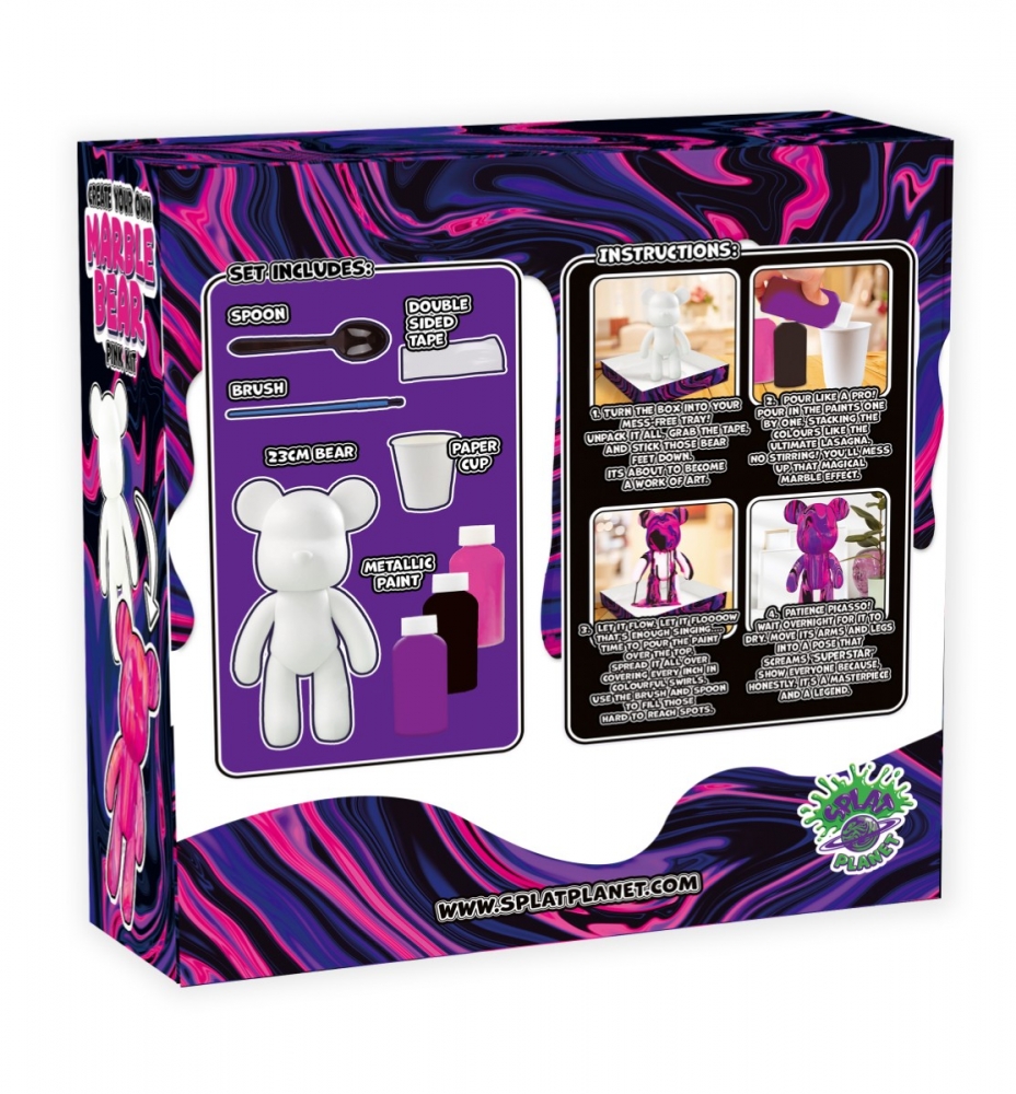 Zestaw do tworzenia kolorowego misia - róż