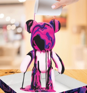 Zestaw do tworzenia kolorowego misia - róż