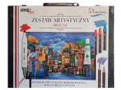 St. Majewski, Zestaw artystyczny Deluxe w drewnianej walizce Loozz - 53 el.