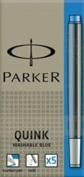 Naboje do pióra wiecznego Parker niebieskie zmywalne 5szt.