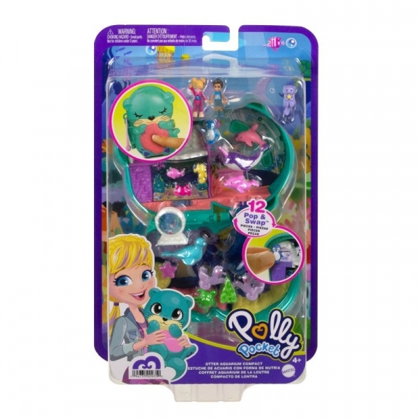 Zestaw figurek Polly Pocket Oceanarium wyderki Zestaw kompaktowy (FRY35/HCG16)