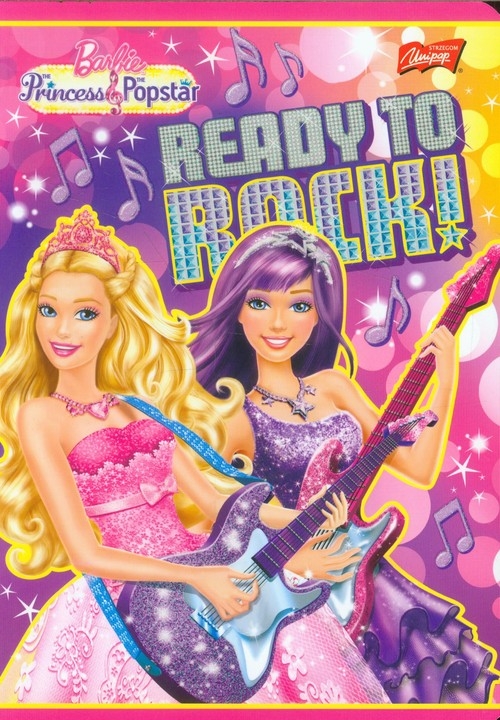 Zeszyt A5 Barbie w 3 linie 16 kartek Ready to rock