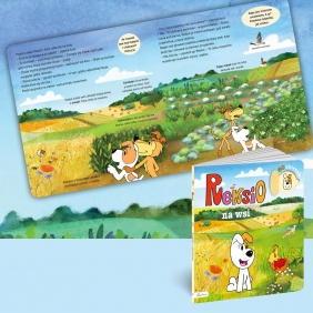 Reksio na wsi. Książka z okienkami - Maria Szarf