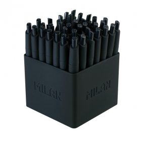 Długopis Milan P1 Touch mini, display 40 sztuk - czarny (176531140)
