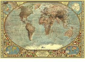 Puzzle 2000: Mapa Świata (3935)