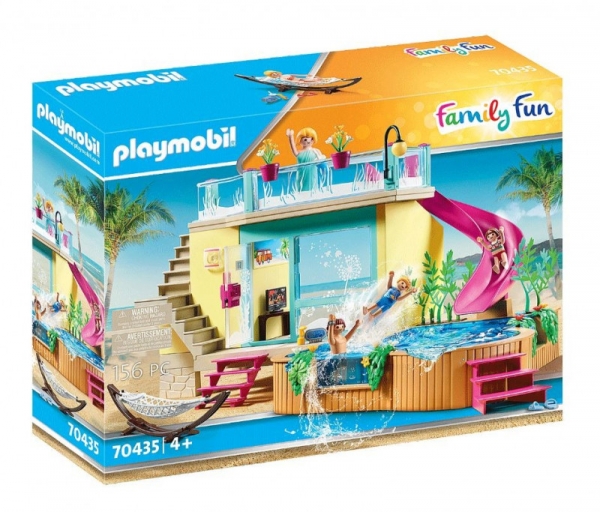 Zestaw z figurkami Family Fun 70435 Bungalow z basenem (70435)