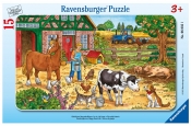 Ravensburger, Puzzle ramkowe 15: Szczęśliwe życie na farmie (6035)