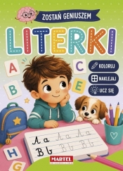 Zostań geniuszem Literki z naklejkami - Katarzyna Salamon