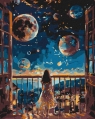  Malowanie po numerach - Marzycielska noc 40x50cm