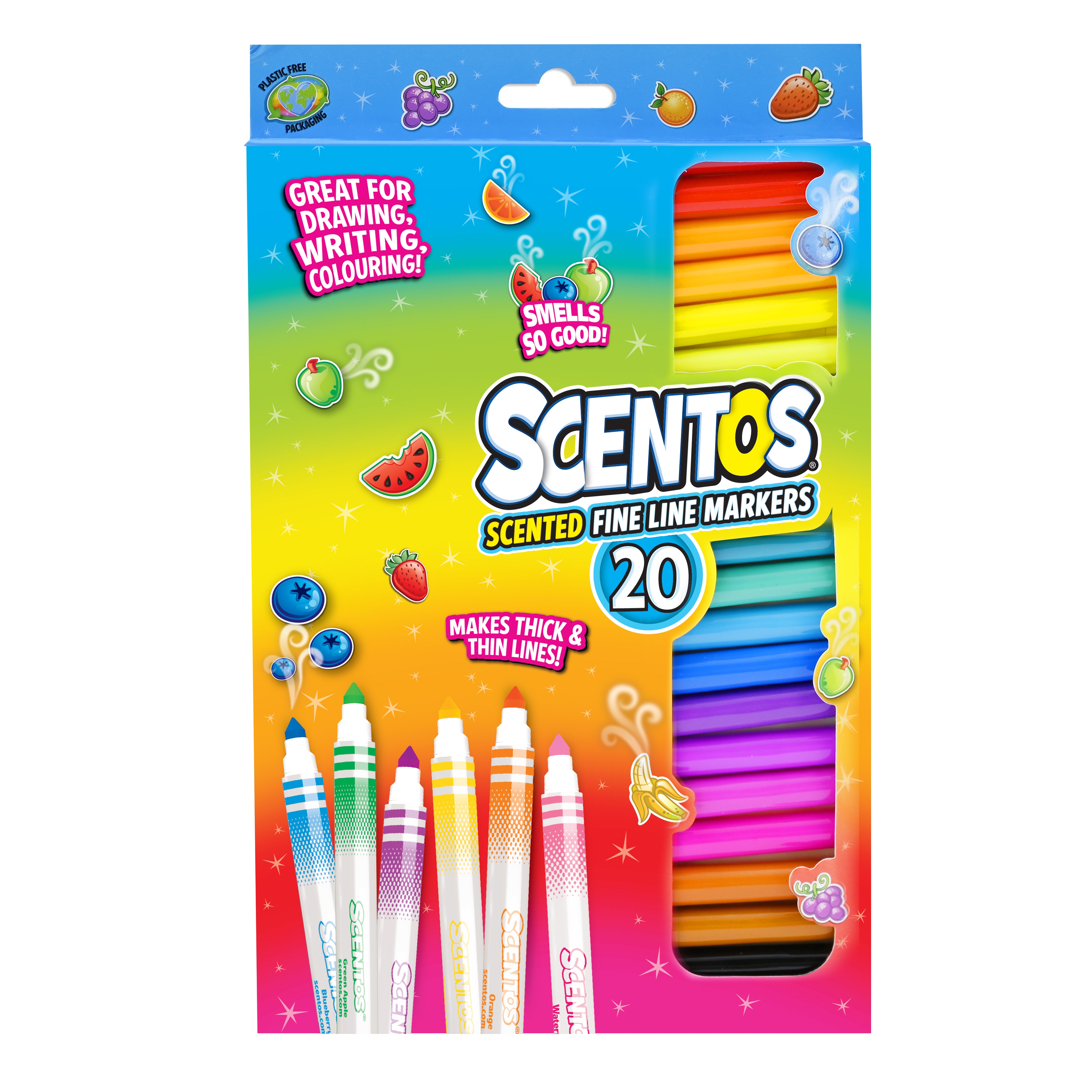 Pachnąca flamastry - kolorowe, 20 szt.