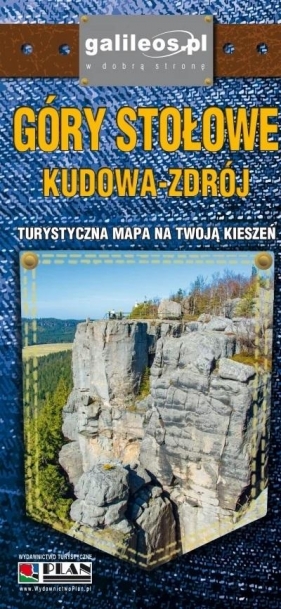 Mapa kieszonkowa - Kudowa Zdrój, Góry Stołowe