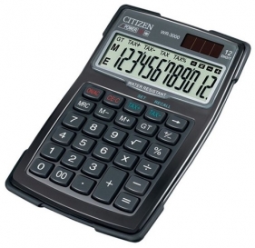 Kalkulator wodoodporny Citizen WR-3000 czarny