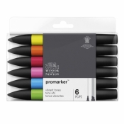 Zestaw pisaków Promarker Winsor & Newton Vibrant Tones 6 kolorów