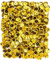 Cekiny metalizowane 9mm 15g - złote