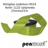 Wstążka satynowa zielona H024 kol.1122 25mmx25m