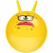 Piłka do skakania z rogami żółta 45cm