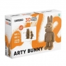 Puzzle 3D z kartonu Artystyczny Króliczek