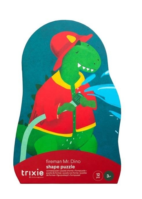 Puzzle Strażak Dinozaur