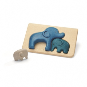 Drewniane puzzle - słonie (PLTO-4635)