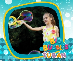 Tuban Bubbles, Zestaw do baniek mydlanych - obręcz + płyn 250 ml (TU3635)