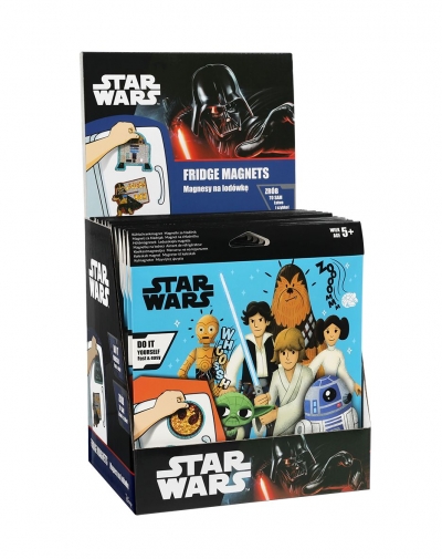 <img src='https://webimage.pl/pics/352/9/d5903686379352.jpg' style='height:440px' /> Magnes na lodówkę Star Wars 1szt.mix