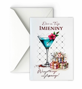 Karnet A5 grający Imieninowy