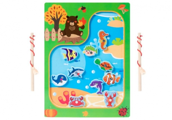 <img src='https://webimage.pl/pics/353/1/d5903943011353.jpg' style='height:440px' /> Drewniana gra łowienie rybek na magnes