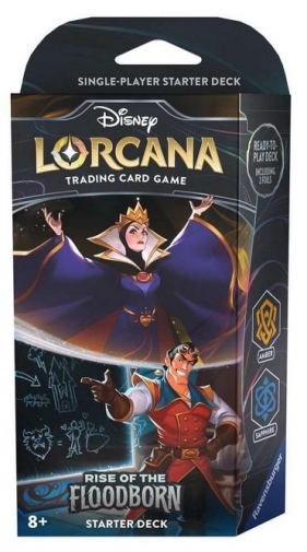 Ravensburger, Disney Lorcana: Rise of the Floodborn - Amethyst & Steel - zestaw startowy A