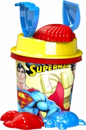 Zestaw do piasku licencyjny Superman (wiaderko średnie)