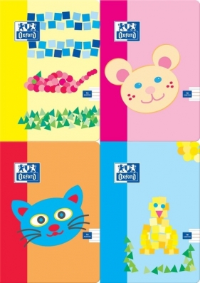 Zeszyt A5 Oxford Kids w trzy linie 16 kartek 10 sztuk mix