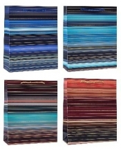 Torebka ozdobna 18x23x8cm hot-stamp mix ROZETTE