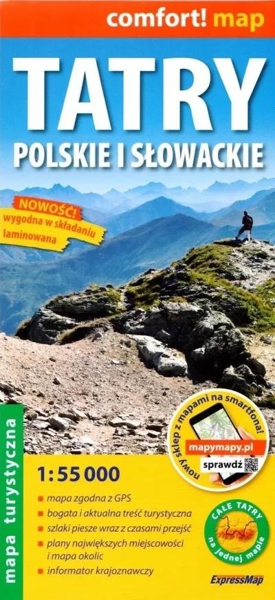 Comfort! map Tatry polskie i słowackie 1:55 000