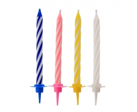 Świeczki urodzinowe klasyczne 6,4cm, 24 szt. (452208)