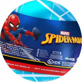 Zestaw zegarek cyfrowy z akcesoriami - Spiderman (MV15778)