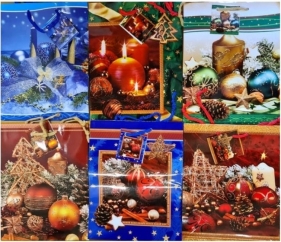 Torebka ozdobna laminowana Święta PL-2 Panorama Stroiki