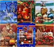 Torebka ozdobna laminowana Święta PL-2 Panorama Stroiki