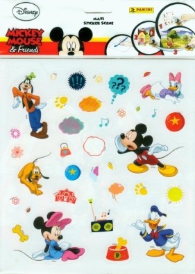 Naklejki Maxi Scene Mickey Mouse & Friends - <br />