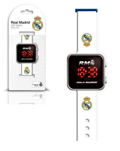 Zegarek LED z kalendarzem Real Madryt