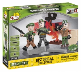 Cobi: Mała Armia WWII. Powstańcy Warszawscy - 3 figurki AK z akcesoriami (2035)