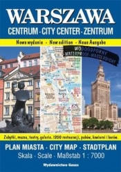 Warszawa Centrum. Plan miasta foliowany 1:7000 - Opracowanie zbiorowe