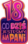 Kartka okolicznościowa Urodziny 18
