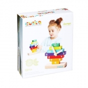 Drewniany sorter - zegar, 10 el.