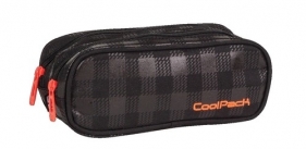 Piórnik saszetka podwójna prostokątna CoolPack Clever Black&Orange