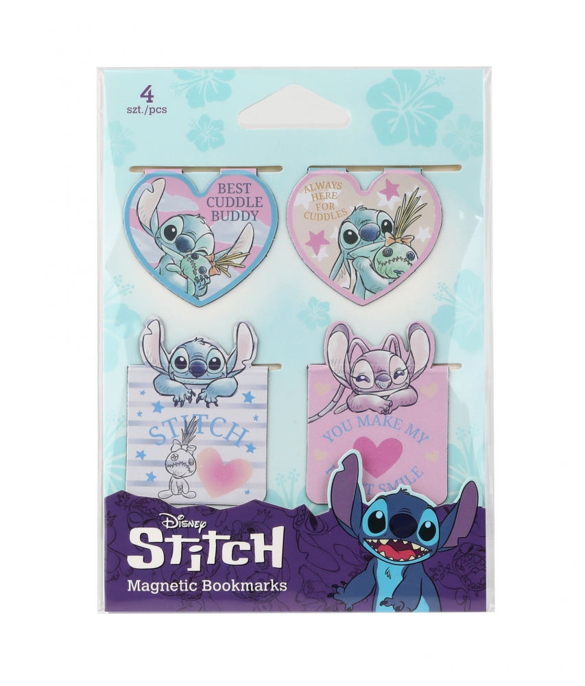 Coolpack, Zakładki magnetyczne Disney Fashion - Stitch pastel, 4 szt. (75354PTR)