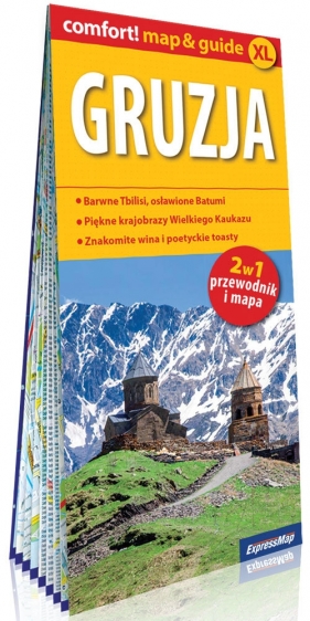 Gruzja laminowany map&guide XL (2w1: przewodnik i mapa) - Szymczak Marcin