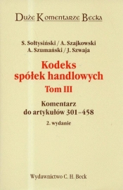Kodeks spółek handlowych t.3