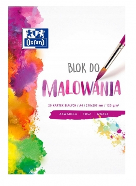 Blok do malowania Oxford: A4, 20k - biały (400093194)