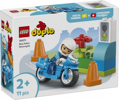 LEGO Duplo Motocykl policyjny niebieski 10471