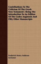Contributions To The Criticism Of The Greek New Testament