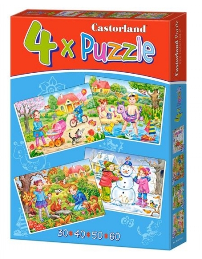 Puzzle x 4 - Four Seasons CASTOR (04355)